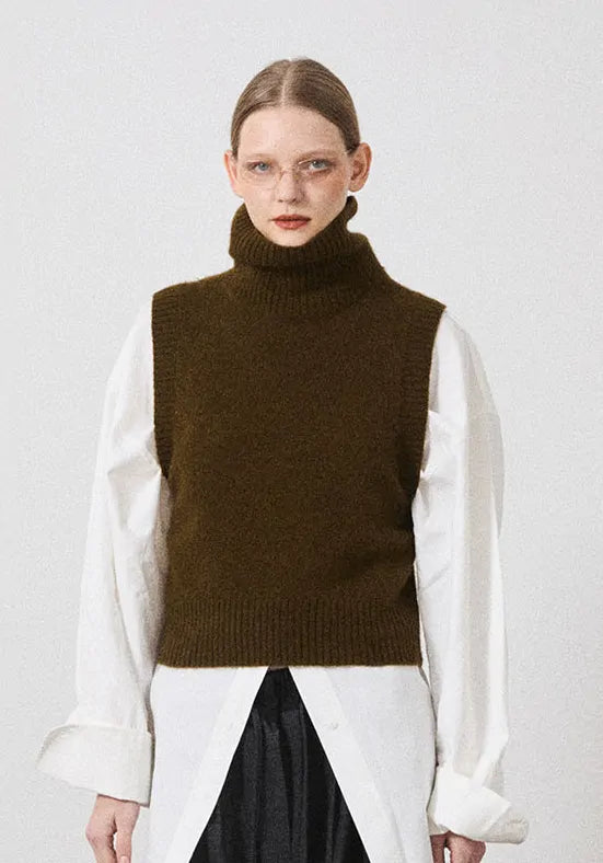 KNIT TURTLE VEST