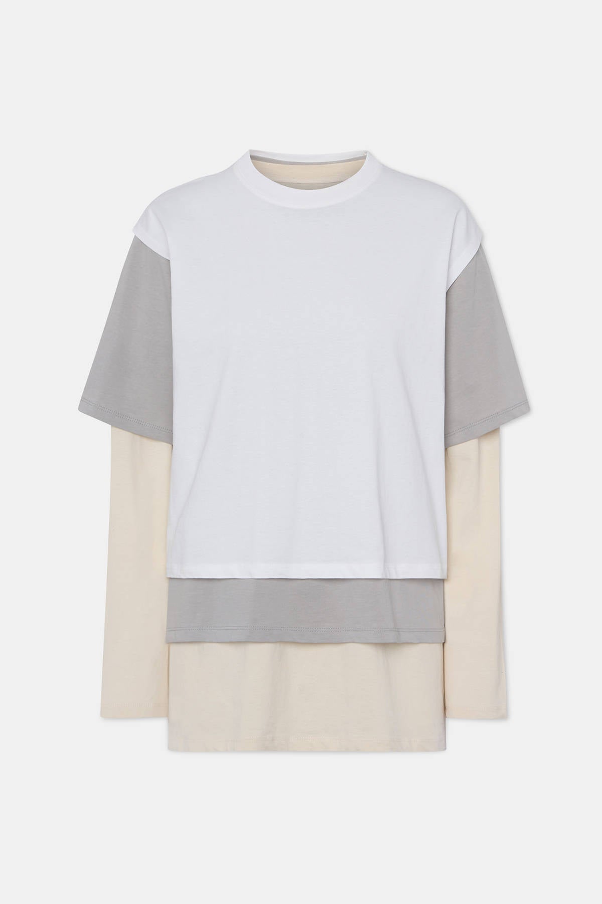 THREE PIECE LONG T-SHIRT