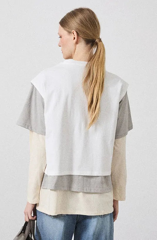 THREE PIECE LONG T-SHIRT