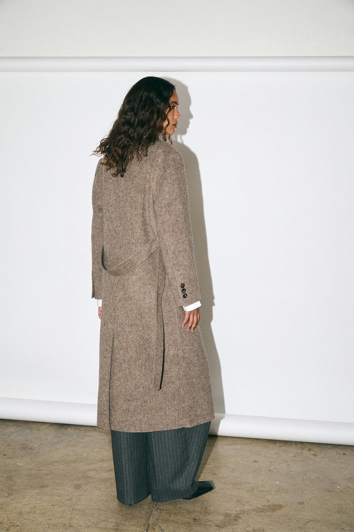 BELTED DOUBLE COAT
