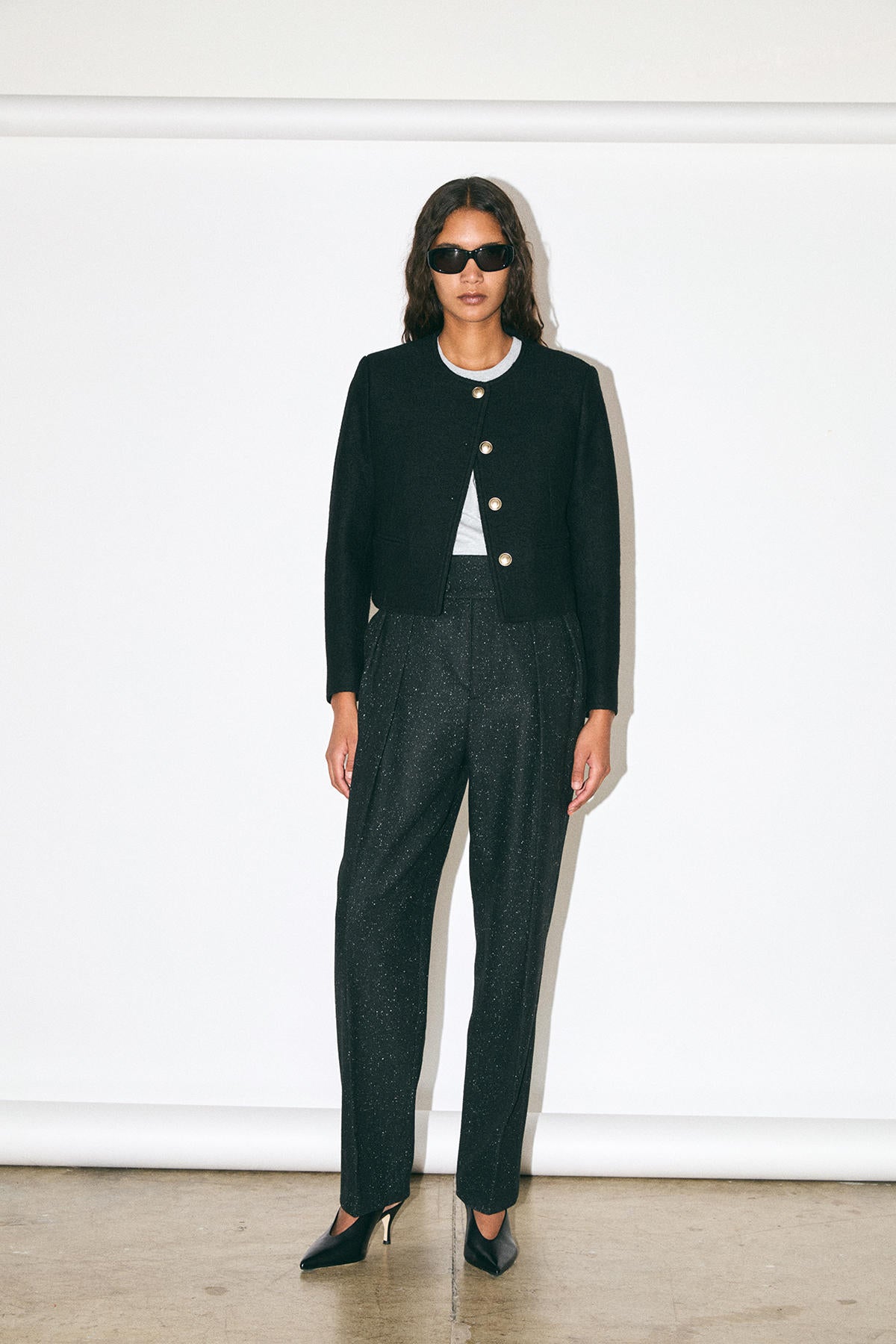 ROUND NECK BLAZER