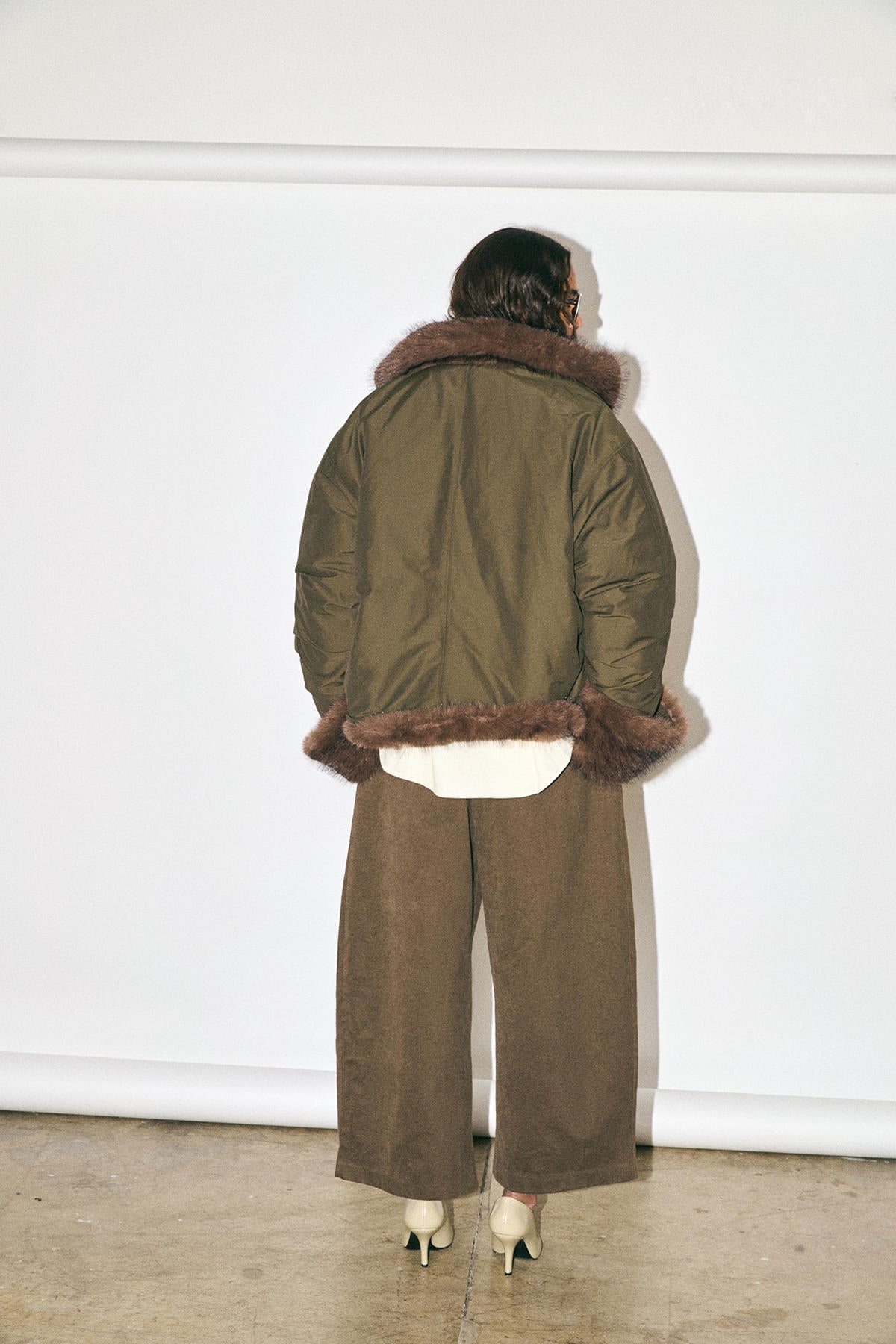 FOX FUR PADDED JACKET