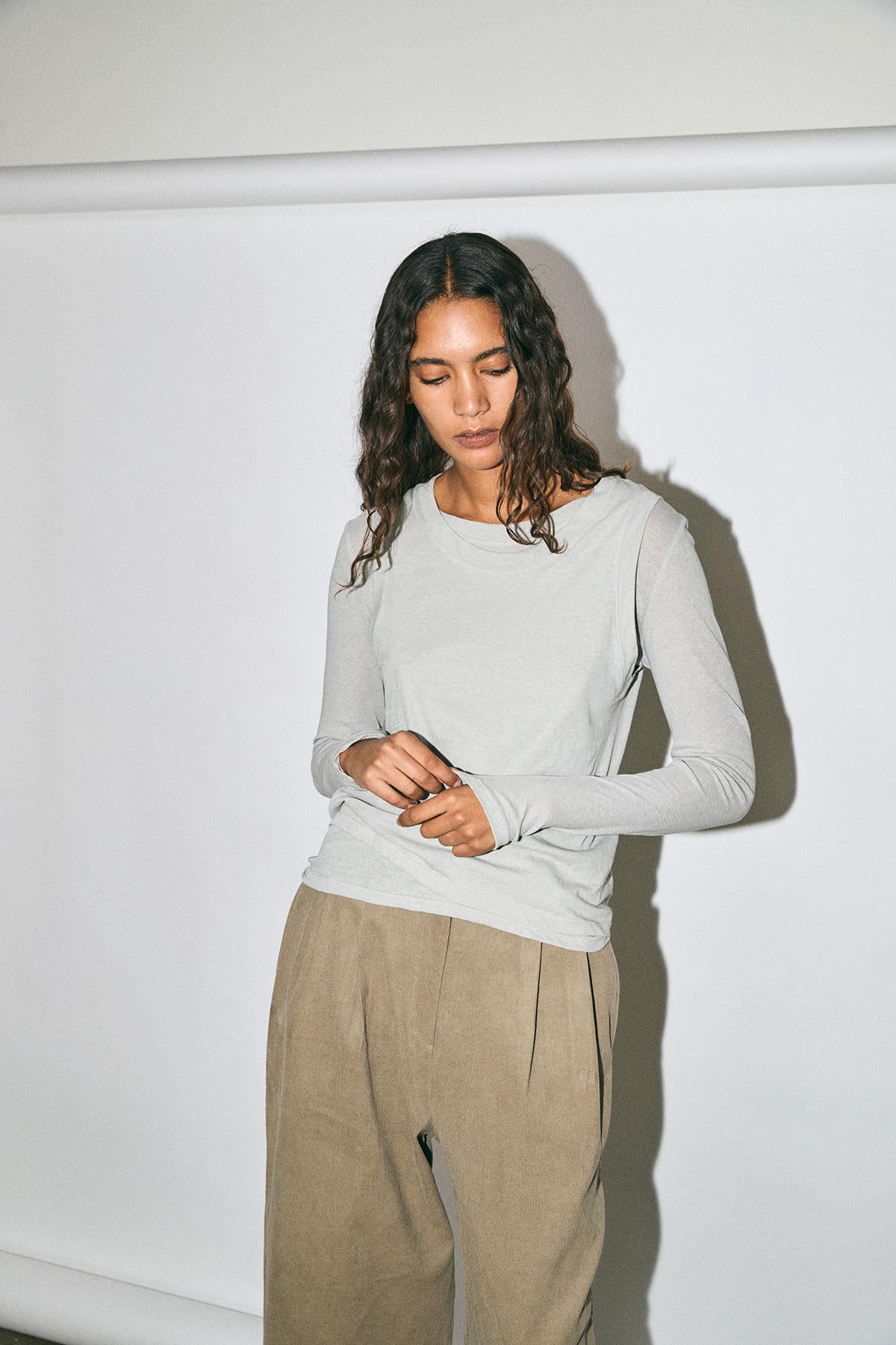 COTTON LAYERED T-SHIRT