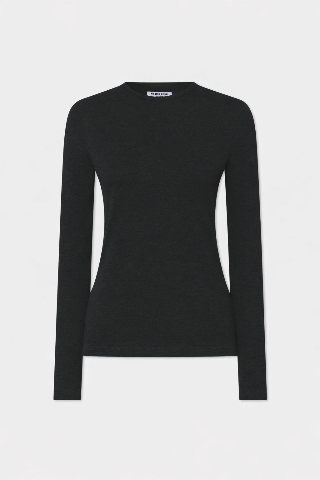LAYERED WOOL RIBBED LONSLEEVE T-SHIRT