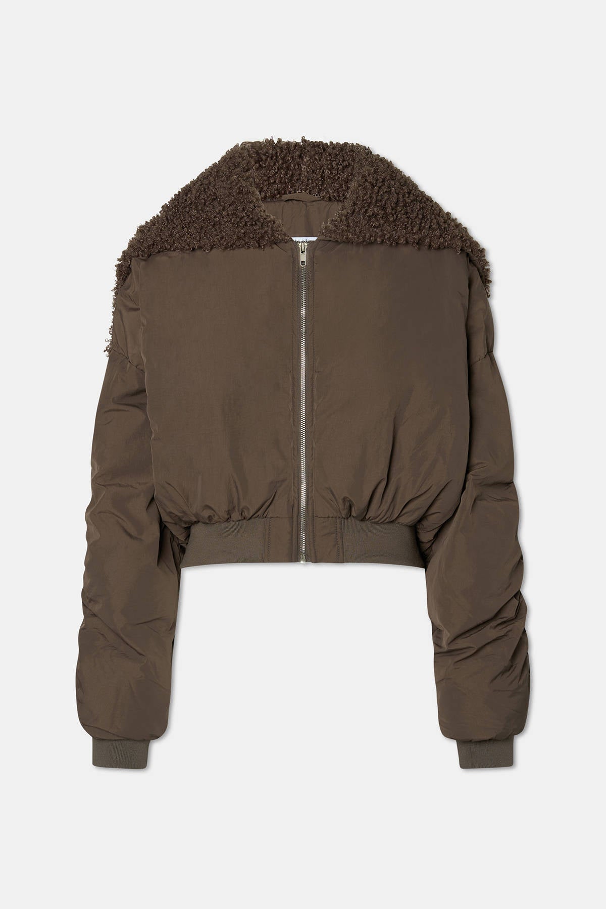 FUR HOODED BOMBER