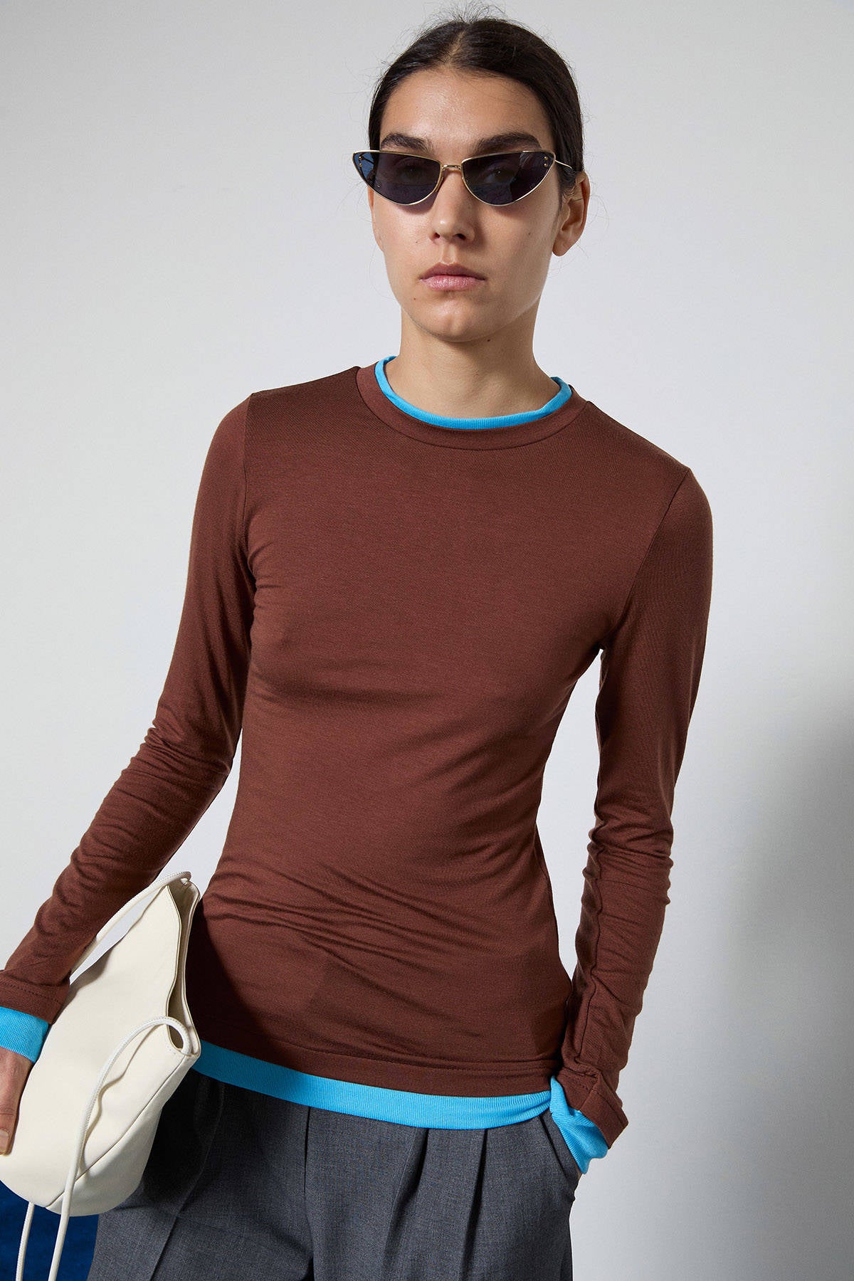 T-SHIRT BICOLOR LONGSLEEVE