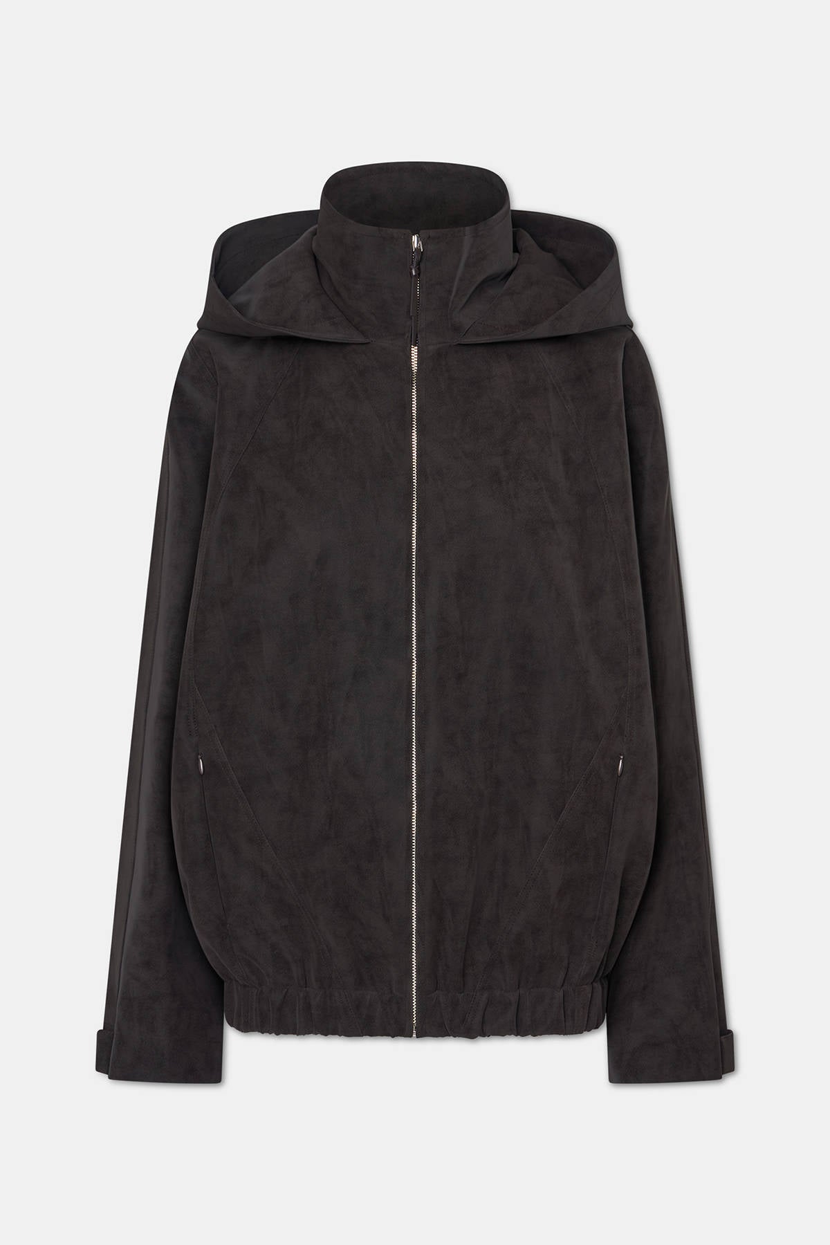 FAUX-SUEDE BOMBER