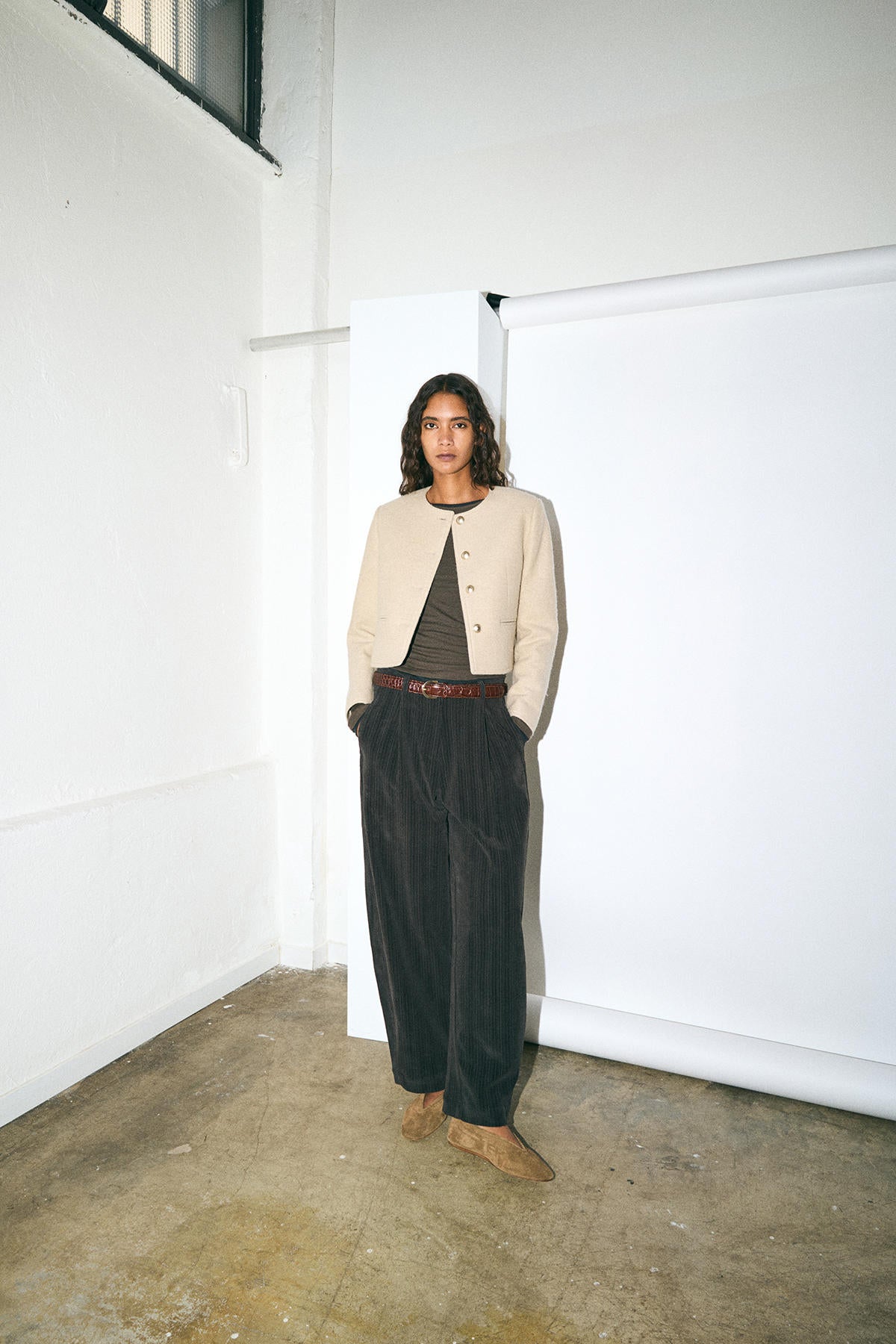 ROUND NECK BLAZER
