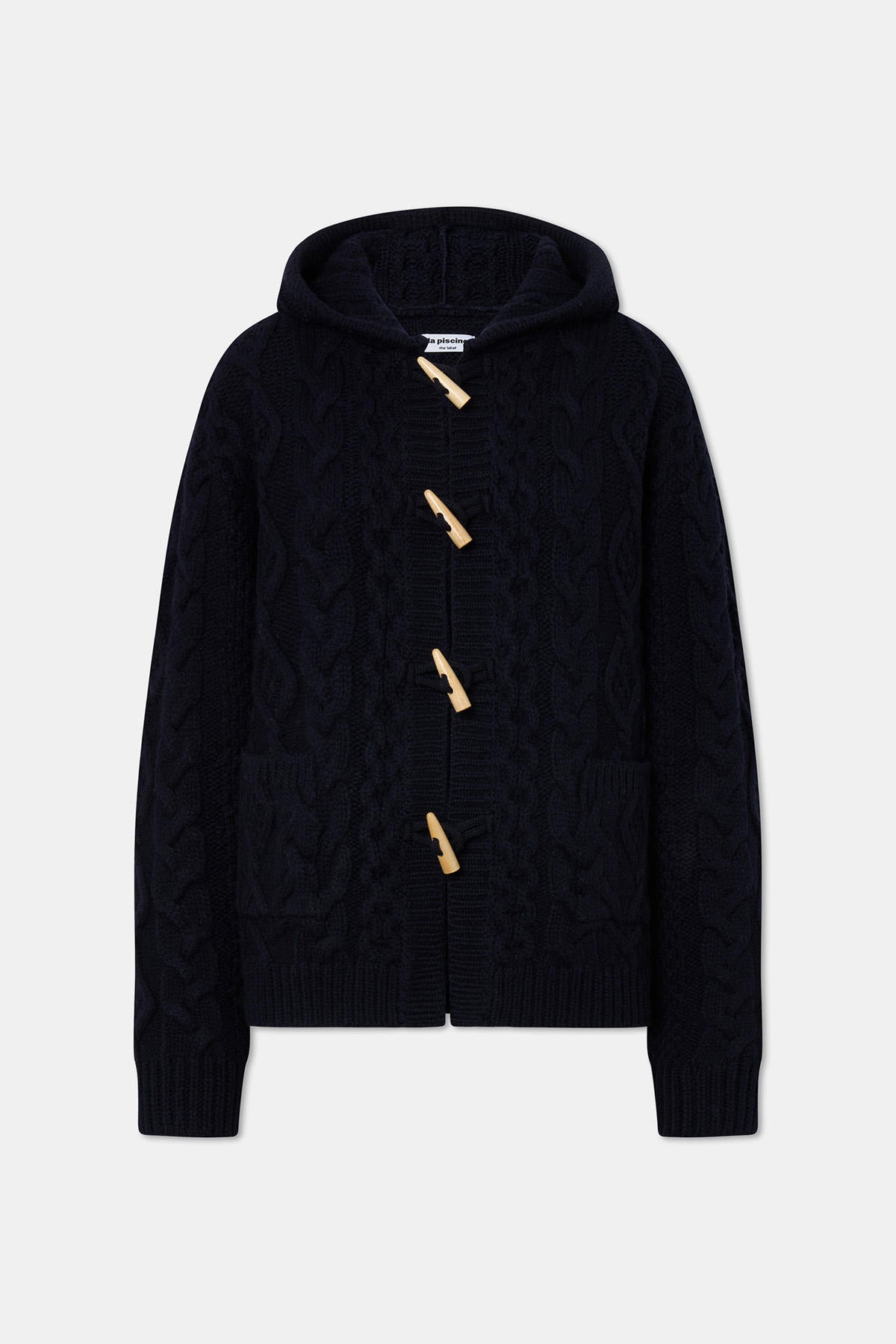 HOODIE CARDIGAN KNIT