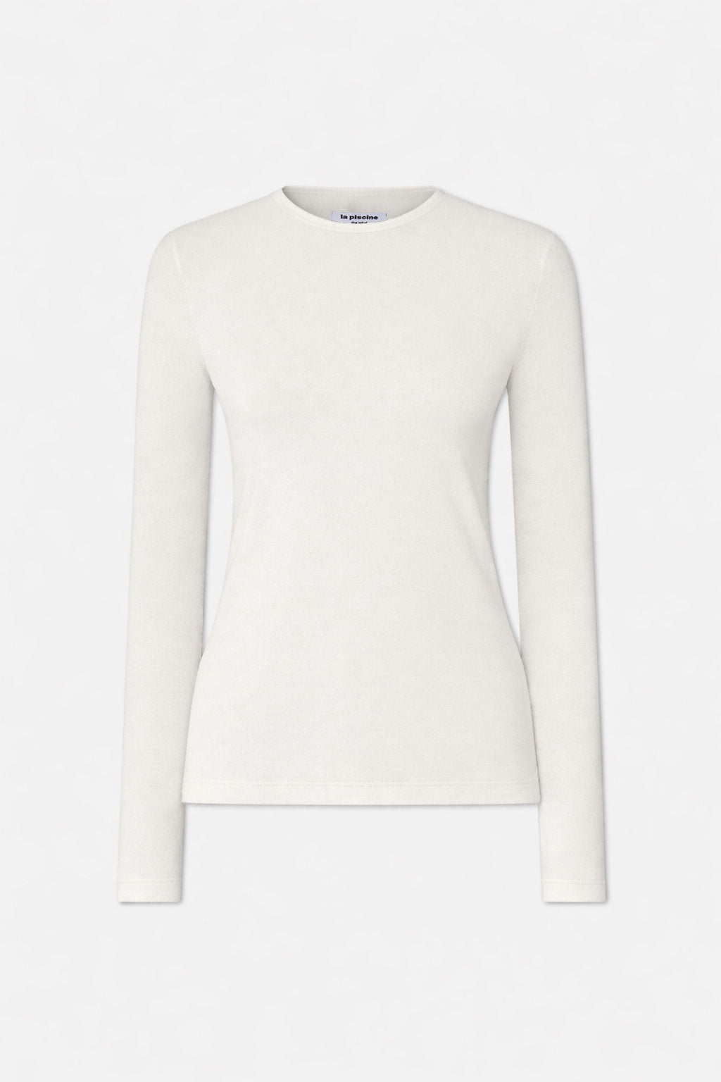 LAYERED WOOL RIBBED LONSLEEVE T-SHIRT