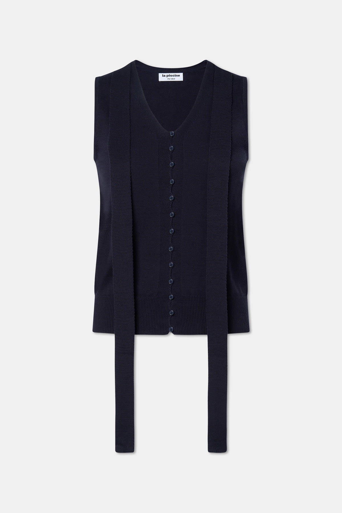 KNIT SCARF VEST