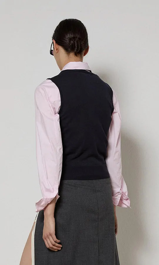 KNIT SCARF VEST