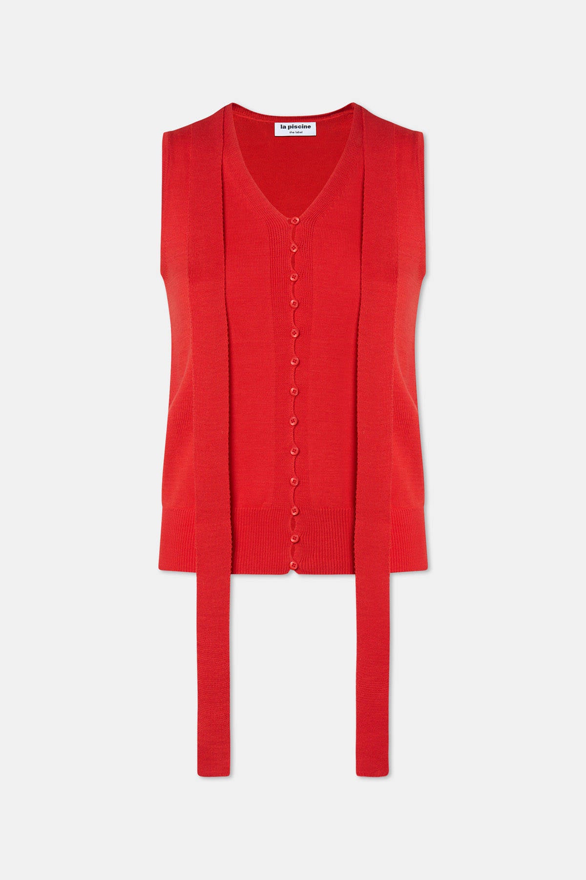 KNIT SCARF VEST