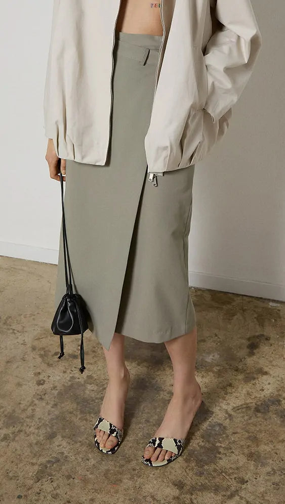 ASYMMETRIC LONG SKIRT