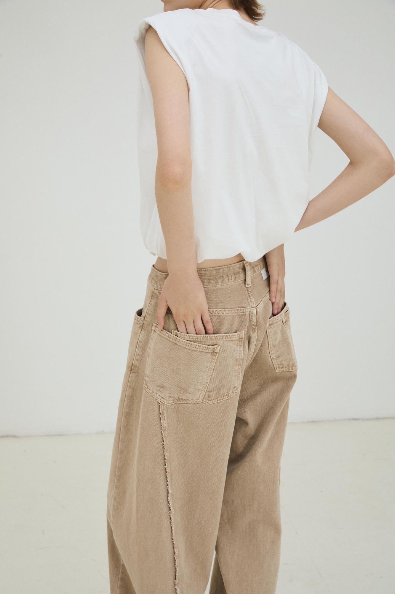 ASYMMETRIC DENIM PANT