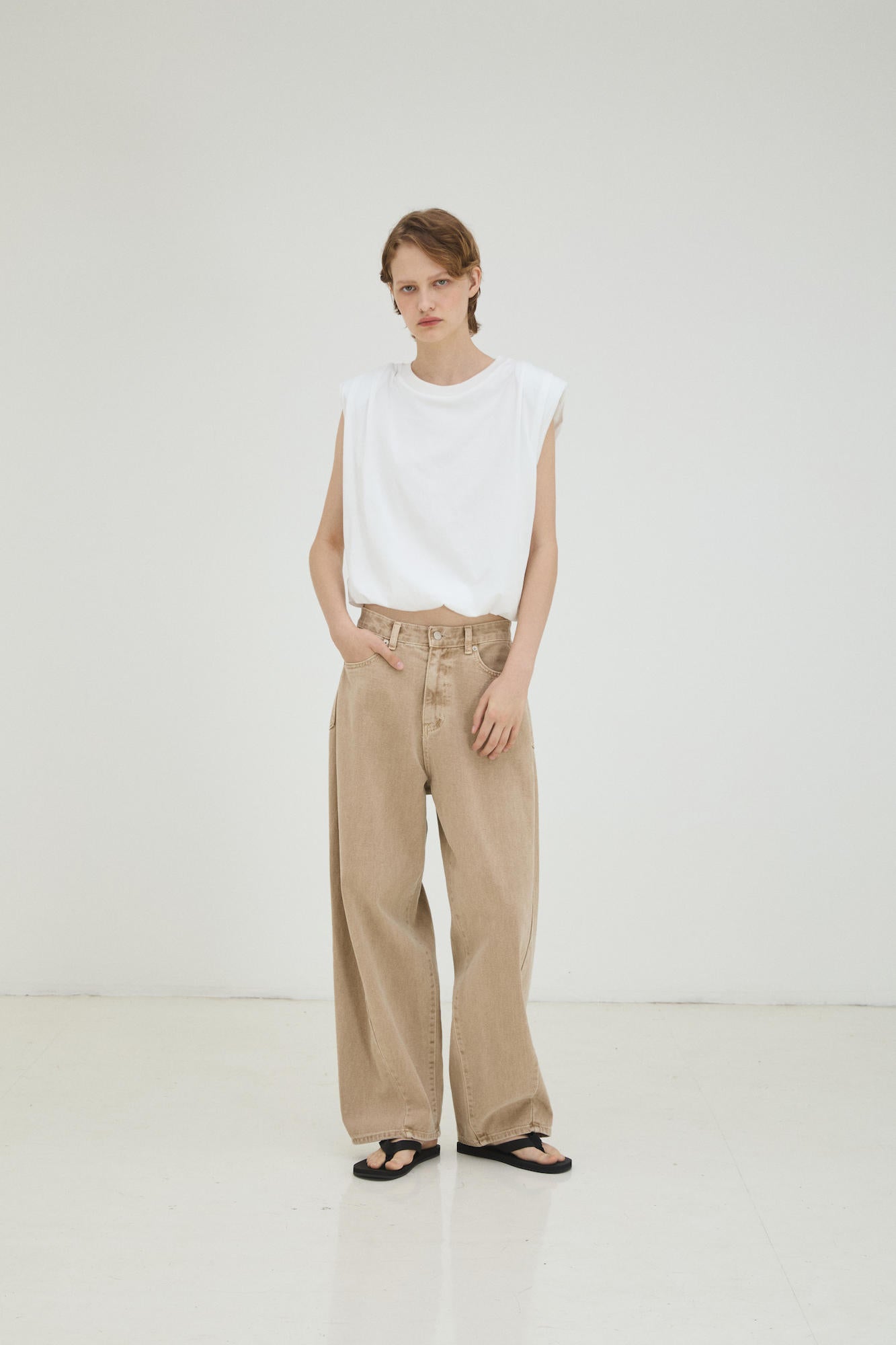 ASYMMETRIC DENIM PANT