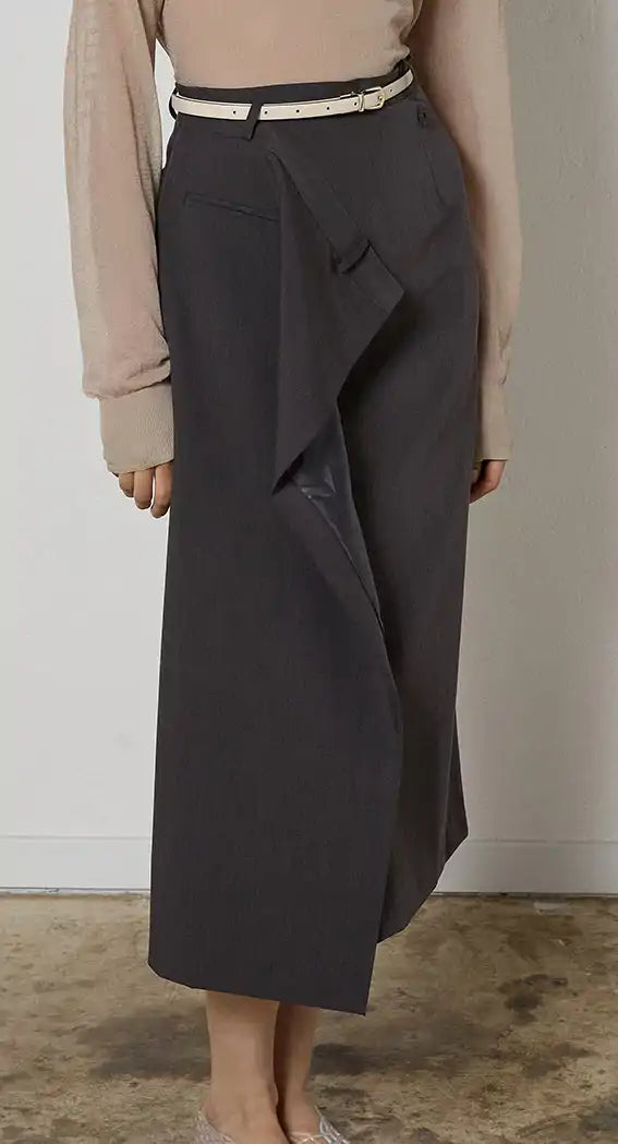 ASYMMETRIC LONG SKIRT