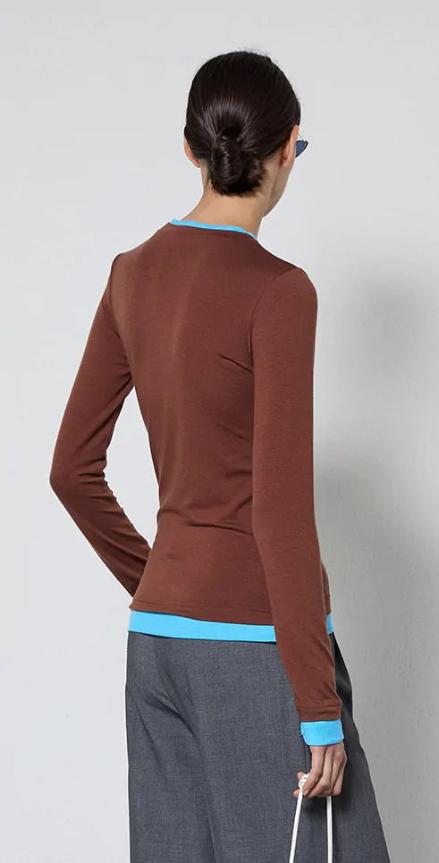 T-SHIRT BICOLOR LONGSLEEVE